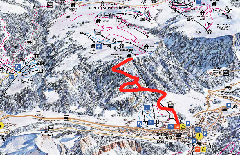 Pista Pilat - Ortisei, Val Gardena | Dove Sciare